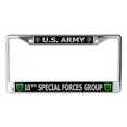 thumbnail image 1 of U.S. Army 10th Special Forces Group Chrome License Plate Frame, 1 of 1