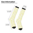 thumbnail image 2 of Naloa Yellow Lemon Leaves Thigh High Socks Extra Long Stretchy Sock Women Over Knee High Opaque Stocking Daily Wear, 2 of 6
