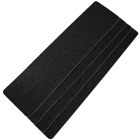 Minkissy 4Pcs Non Skid Stair Floor Grips Black PVC for Commercial Spaces