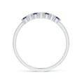 thumbnail image 2 of ANGARA Natural Half Eternity 7 Stone Tanzanite and Diamond Wedding Ring in 14K White Gold for Women (Size-2mm) | December Birthstone, Anniversary, Jewelry Gift for Women | Natural Tanzanite Ring, 2 of 10