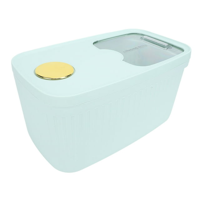 10kg Rice Storage Box Airtight Rice Grain Container with Keeping Function Transparent Window for Kitchen Organization 22lb Pet