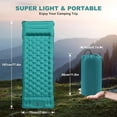 thumbnail image 5 of Eurhowing Inflating Sleeping Pad with Pillow, 4.7" Thick Camping Mattress with Built-in Foot Pump, Waterproof Air Mattress for Backpacking Hiking Travel, Blue, 5 of 8
