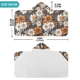 thumbnail image 4 of Yayeee Kids Hooded Towel with Hand Pockets Beach Soft Absorbent Bath Wrap 50 x 23.5 inch, Black Plaid Floral, 4 of 5
