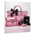 thumbnail image 2 of Designart "Pink Stylish Bag Glamour II" Fashion Metal Wall Art, 2 of 5