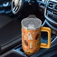 thumbnail image 5 of Halloween Tumbler 40 oz with Handle and Straw Ghost Haunted Pumpkin Tumbler Halloween Birthday Gifts Travel Mug, 5 of 5