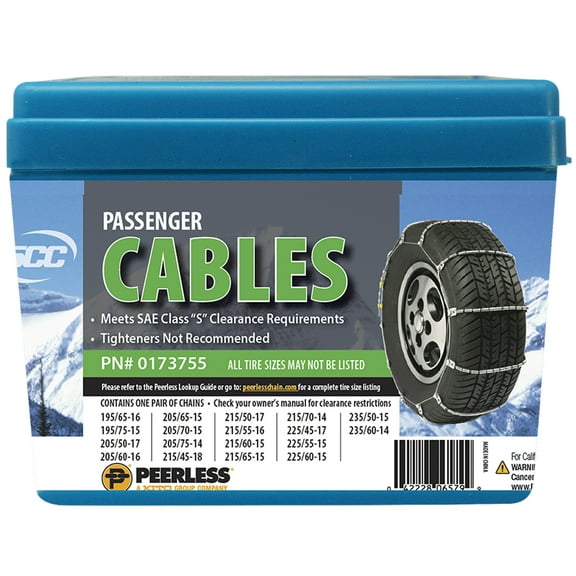Peerless Chain Passenger Tire Cable, #0173755