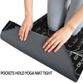 thumbnail image 3 of Math Equations Lab Tools Black Pattern Hot Yoga Mat Towel Non Slip for Hot Yoga - Quick-Drying Yoga Mat Cover with 4 Corner Pockets with Travel Bag - Hot Yoga Towel Non Slip 70"x26", 3 of 6