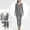 Gray, variant on BONIXOOM Christmas Pajamas For Couples Christmas Pajamas For Women Leisure None Long Sleeve Solid Sleepwear Sets Khaki M