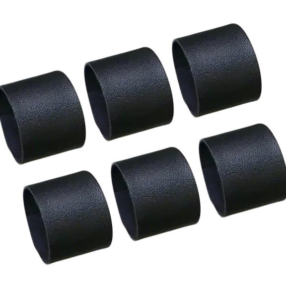 6pcs PU Napkin Rings for Weddings and Banquets Handmade Napkin Holders Elegant Formal Dinner Accessories