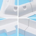 thumbnail image 3 of WESIEVYA 1 Set Solar Panel Brackets Abs White for Roof Boat Mounting Racks 15x15cm, 3 of 7