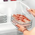 thumbnail image 5 of Stackable Fridge Storage Container - Lunch Meat and Cheese Organizer, Cold Storage Bin with Lid for Ham and Deli Items - B, 5 of 5