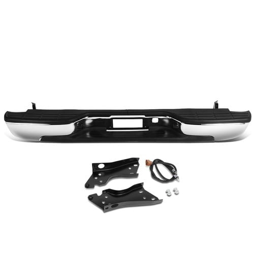 Fit 99-07 Chevy Silverado GMC Sierra 1500 2500 Steel Rear Step Bumper Chrome