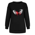 thumbnail image 4 of Moda mujer casual manga larga impresa damas sudaderas tops blusa Fridja fksj1558, 4 of 5