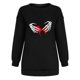thumbnail image 4 of Moda mujer casual manga larga impresa damas sudaderas tops blusa Fridja fksj1557, 4 of 5