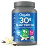 Orgain Organic Vegan 30g High Protein Powder, Plant Based Shake Drink, Prebiotic Fiber, Vanilla, 2.01lb