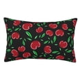 thumbnail image 1 of Fotbe Cherry Funda de Almohada Decorativa Estilo Occidental, Lujo en Algodón, Fundas para Almohadas King, Cojín Estampado para Decoración del Hogar-20"x30", 1 of 6