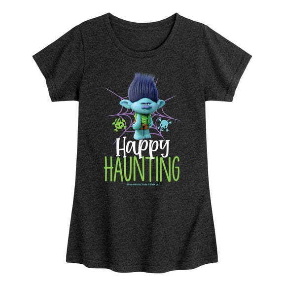 Trolls - Happy Haunting Branch - Toddler & Youth Girls Short Sleeve Graphic T-Shirt