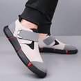 thumbnail image 6 of Men'S Casual Sneakers with Adjustable Hook-and-Loop Closure, Black & Red Accents, EVA Sole, Low-Top Design for All-Season Comfort - Perfect for Hiking & Outdoor Activities, Hiking Footwear | Stylish, 6 of 9