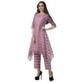 thumbnail image 3 of Moomaya Ensemble Kurti Asymétrique Imprimé pour Femme Grande Taille, Chanderi en Coton, 1 Unité, 3 of 6