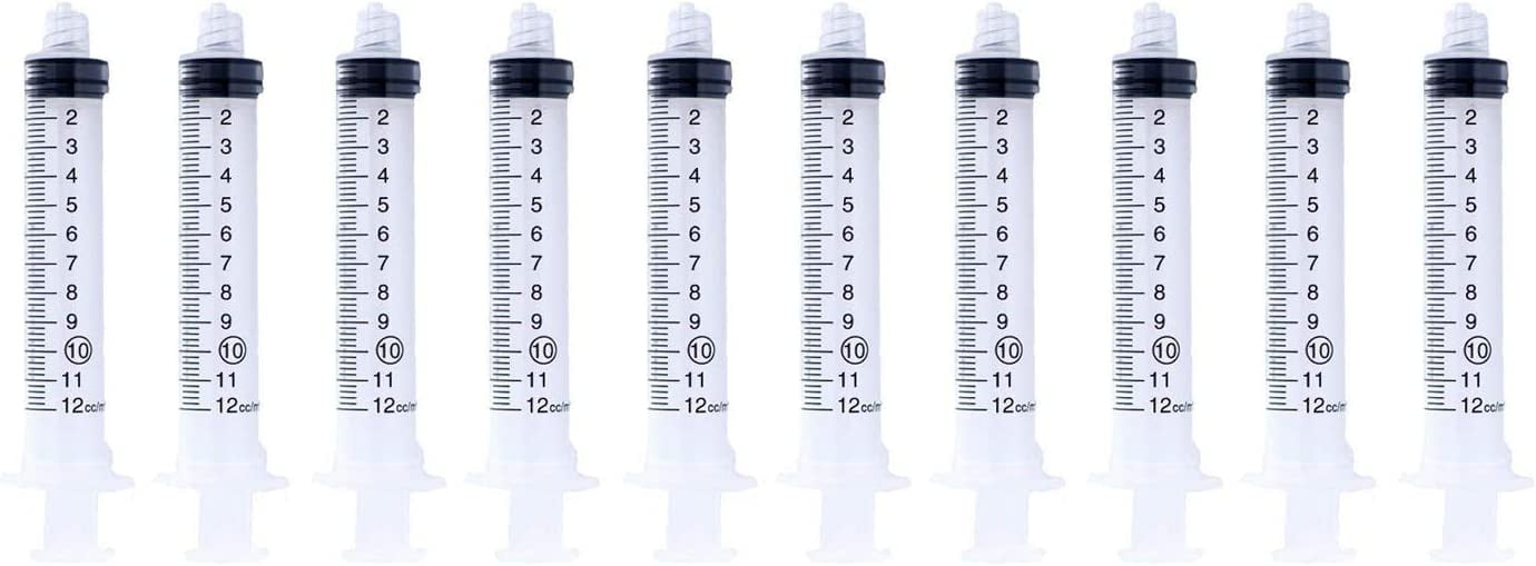 10CC Sterile Syringe Only with Luer Lock Tip 10 Syringes Without a