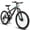 Gray&Green, variant on A2660 26 Inch Mountain Bike, 21-Speed Disc Brakes, Durable Frame, Front, Rear Dual-Shock Absorption, Unisex for Commuting, Travel, School, Mountain and City Road Cycling,Black&Blue