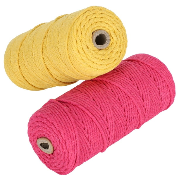 LHCER Soft Cotton Rope Cotton Cord Macrame Cord Not Twisted For Home