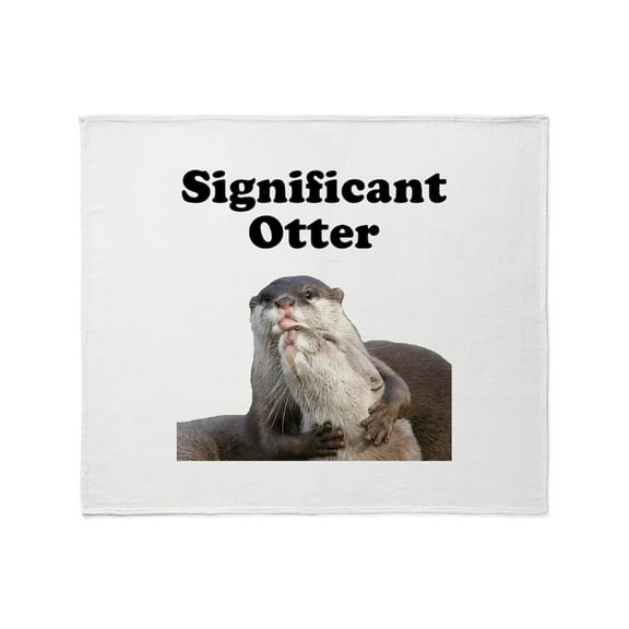 CafePress - Significant Otter Throw Blanket - Soft Fleece Throw Blanket, 50"x60" for All Ages
