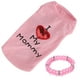 thumbnail image 5 of Ropa para mascotas con Collar Bling Bling Algodón Rosa XS, 5 of 12