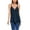 Blue, variant on Women's V Neck Sleeveless Lace Trim Spaghetti Strap Camisole Cami Tank Top Loose Blouse Shirts (Blue, S)