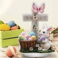 thumbnail image 2 of ddioayh Acrylic Tabletop Display Easter Bunny Flat Decor for Office Bedroom Cafe Holiday Decoration Durable Lightweight Gift Idea, 2 of 6