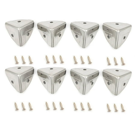 

Mduoduo 8 Pcs Luggage Corner Retro Iron Corner Protect Wooden Box Corner Protect