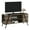 1.2m oak strips, variant on TV Stand for TVs up to 55 Inch,Entertainment Center with Open Adjustable Shelves,TV Media Console Table for Living Room,Bedroom