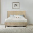 thumbnail image 6 of Baly Acacia Mid-Century Gray Sandblast Platform Queen Bed, 6 of 6