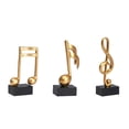 thumbnail image 1 of Inteprter Estatuilla de nota musical, decoración de nota musical decorativa de resina, escultura Musical estable para sala de estar, hogar, dormitorio, Artesanía Inteprter HA016704-00, 1 of 1