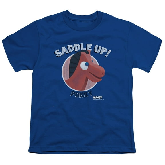 Gumby - Saddle Up - Youth Short Sleeve Shirt - Medium