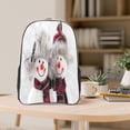 thumbnail image 5 of Rocae Christmas Snowman With Hat for 16inch Clear Backpack Transparent School Backpack for Women Men, Capacity Clear Bag for College, Travel, 5 of 7