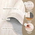 thumbnail image 4 of Scalloped Area Rug 5x7ft – Washable, Non-Slip Low Pile Modern Carpet for Living Room, Bedroom, Entryway – Soft, Neutral Color, Machine Washable Floor Mat – Light Cream, USA, 4 of 9