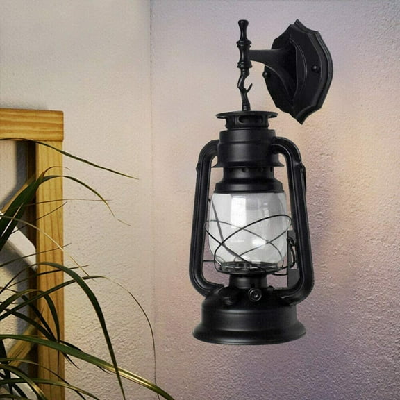 Outdoor Wall Sconce Light,Industry 3W Rustic Lantern Lamp Light Fixture