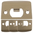 thumbnail image 1 of OUNONA 4 Pcs Stainless Steel Deadbolt Strike Plate Golden Enhanced Security Features, 1 of 8