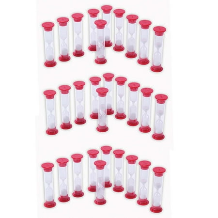 

Learning Advantage 1-Minute Sand Hourglass Timer 30 Pieces (Red)