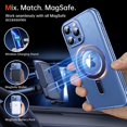 thumbnail image 3 of for iPhone 13 Pro Max Phone Case with Magnetic Stand, [Mil-Grade Shockproof Protection] [Compatible with MagSafe] [Elf-Eye Design] Shockproof Phone Case for iPhone 13 Pro Max, Blue, 3 of 9