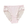 thumbnail image 2 of Sakmal High Waisted Underwear Women Briefs Lace Plus Size Panties Stretch Pink Womens Panties 2XL, 2 of 5