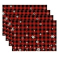 thumbnail image 2 of Christmas Placemats, Table Mats for Christmas, Holiday Dining and Family Gatherings Festive Decorations, Set Of 4 Easy Clean Vinyl Christmas Table Mats for Home Living Room Kitchen Decor, 2 of 8