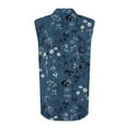 thumbnail image 4 of GXIPO Womens Sleeveless Button Down Shirt Classic Collared Blouse Basic Tank Tops Work Office Chiffon Tops Blue S, 4 of 6