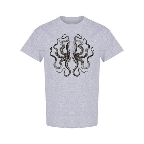 Octopus Sea Monster Design T-Shirt Men -Image by Shutterstock, Male Small
