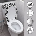 thumbnail image 3 of HELLHERO Cow-Patterned Toilet Lid Covers Set Stretch Toilet Seat Lid Cover Set & 2 Pack Universal Fits All Toilet Shapes, 3 of 8