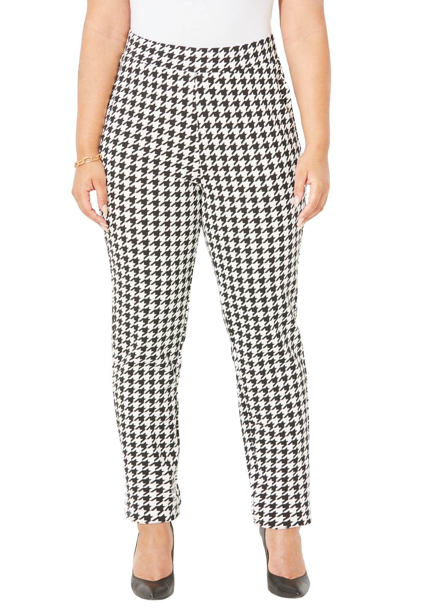 Liz&Me Women's Plus Size Liz&Me Slim Leg Ponte Knit Pant - Walmart.com