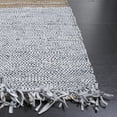 thumbnail image 4 of SAFAVIEH Vintage Leather Abraham Neapolitan Area Rug, Grey/Beige, 8' x 10', 4 of 11