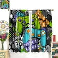 thumbnail image 5 of Gamer Gamepad Curtain for Teen Boys Girls Kids, Modern Cartoon Video Games Gamepad Controller Print Blackout Rod Pocket Window Treatments Drapes for Bedroom Playroom Home Decor 84" W X 84" L, 5 of 8