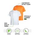 thumbnail image 2 of RBX Boys Tshirts - 2 Pack Dry Fit Crewneck Short Sleeve Boys Athletic Shirts Kids Activewear (8-16), Size 14-16, Orange White, 2 of 7